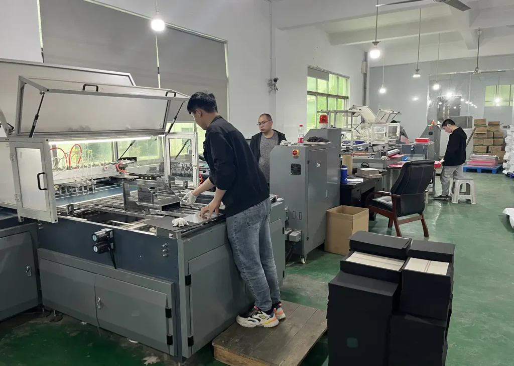 semi automated luxury rigid box production line wenzhou zypack