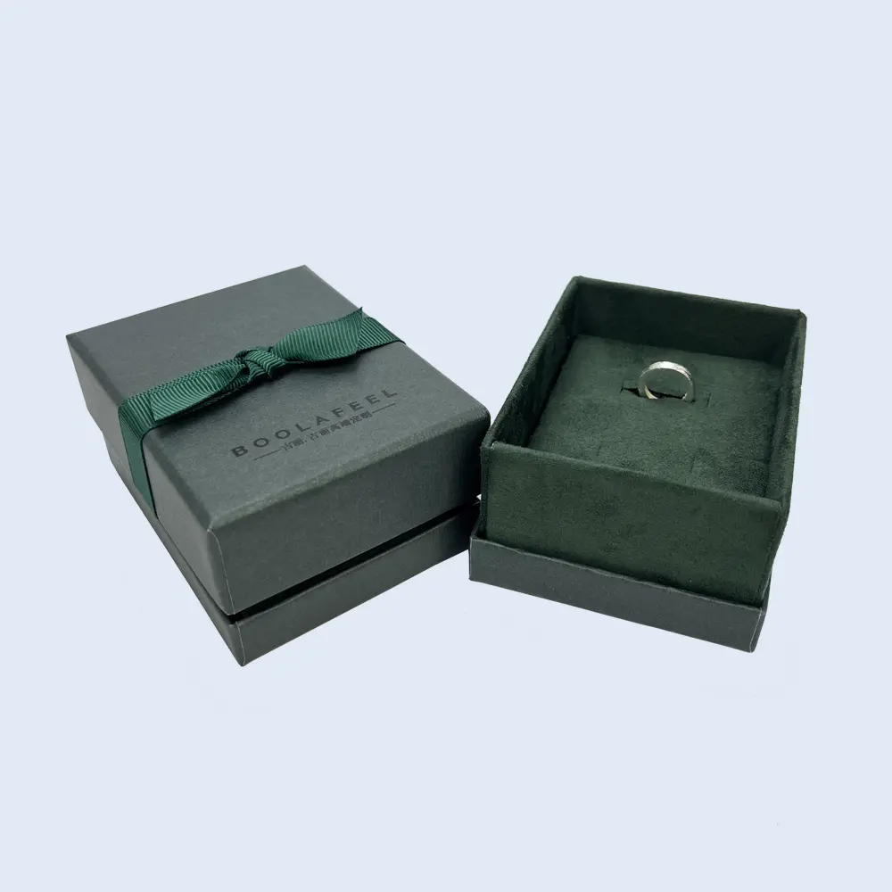 boutique jewelry rigid box clamshell style wenzhou