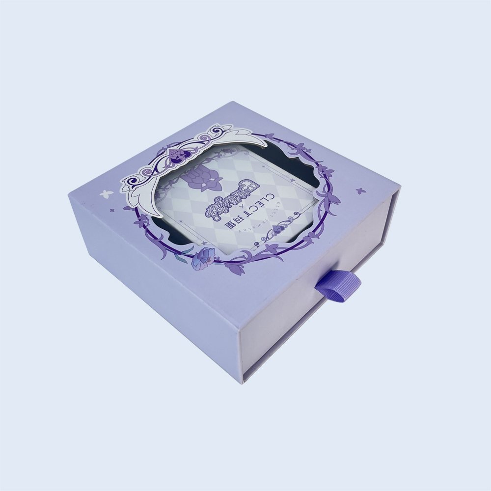 custom clear window skincare accessory boutique box china