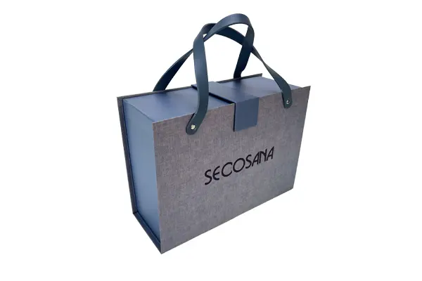 custom collapsible gift box with handle secosana wenzhou zypack