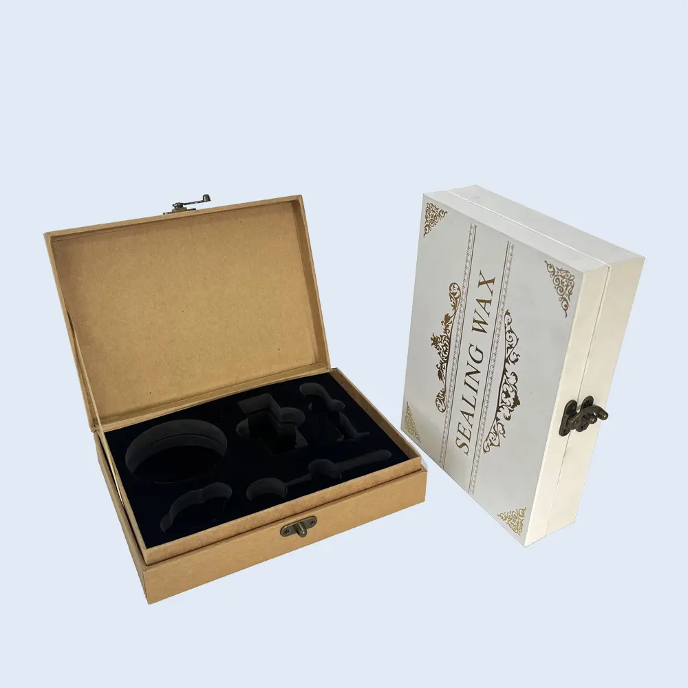 Clamshell Rigid Box grand ivory cosmetic clamshell box hand wrapped zypack