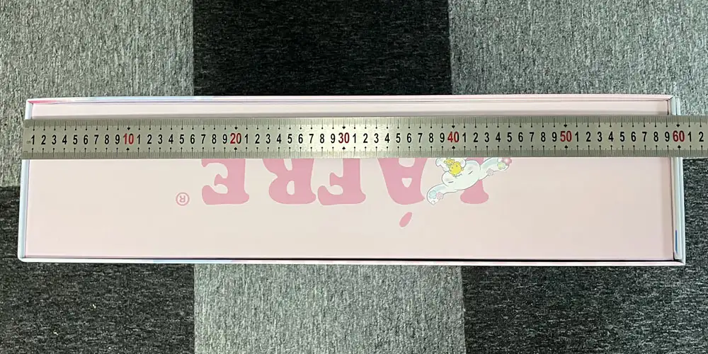 large folding rigid box width dimensions china factory