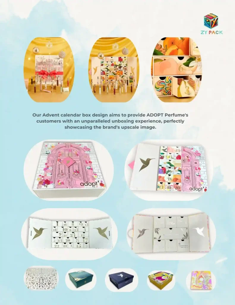 Factory & Trust luxury advent calendar manufacturer perfume unboxing china