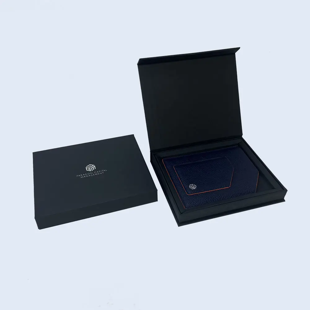 luxury black matte magnetic skincare gift box zypack