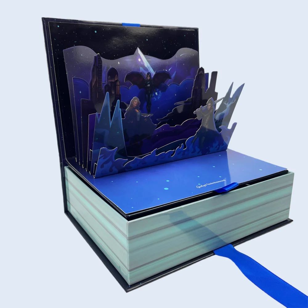 luxury book style magnetic box automated factory wenzhou