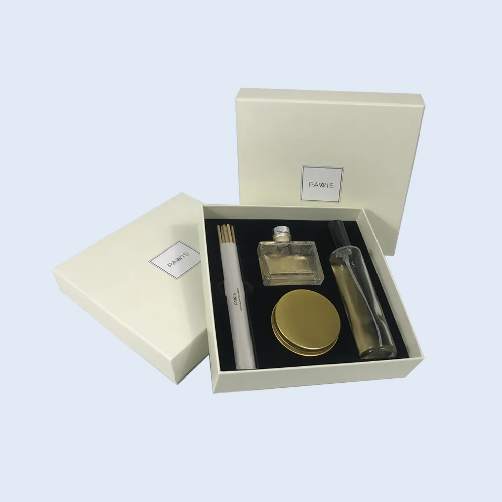 Beauty & Skincare Packaging luxury cream white perfume packaging box flocking insert zypack