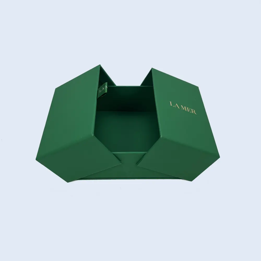 luxury la mer green 2 door gift box manufacturer wenzhou zypack