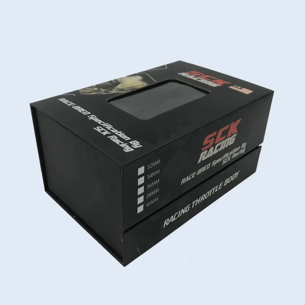 magnetic gift box with pvc window automated factory wenzhou m13