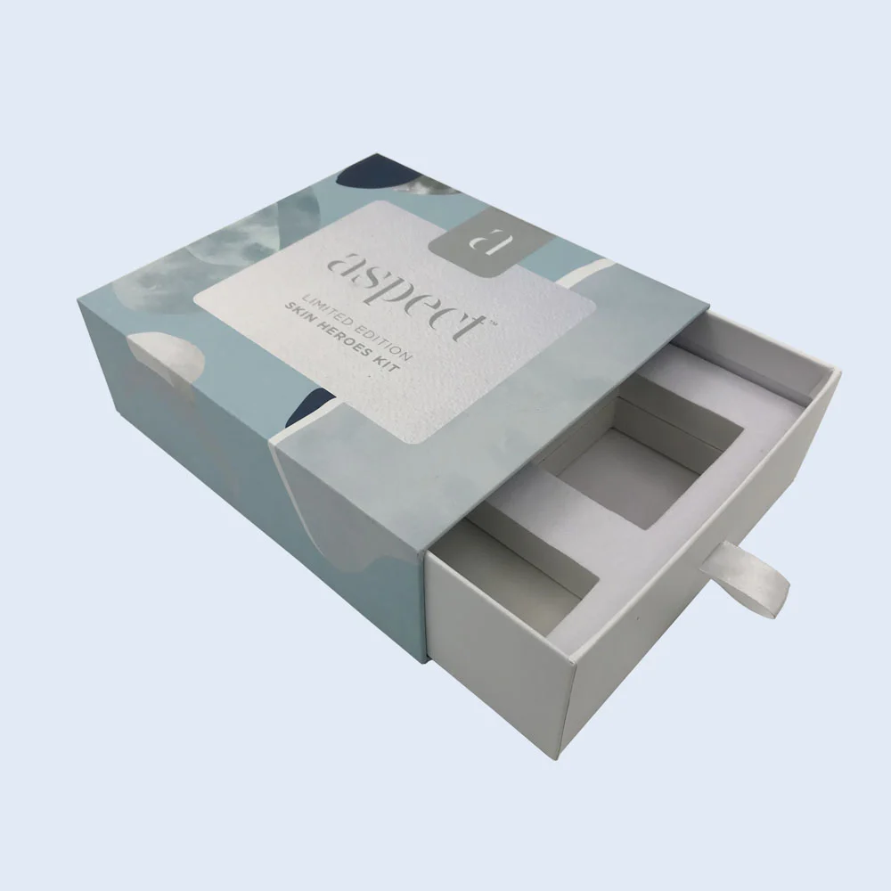 sliding drawer box custom eva foam insert skincare zypack