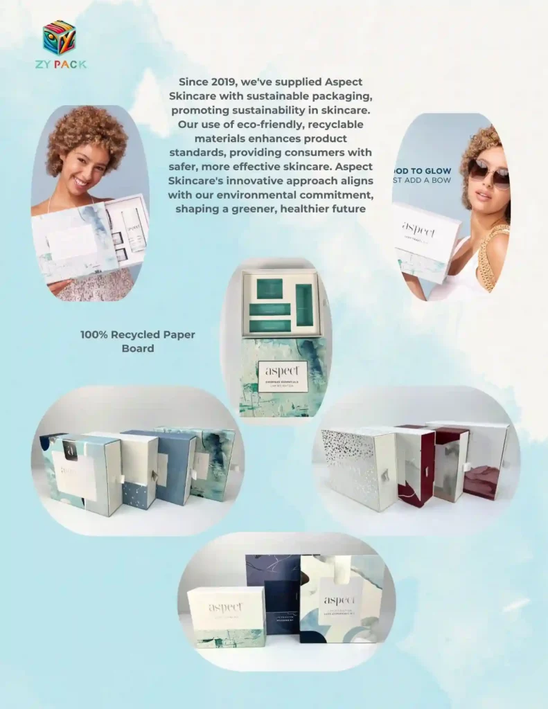 Factory & Trust sustainable skincare packaging recycled paperboard wenzhou zypack