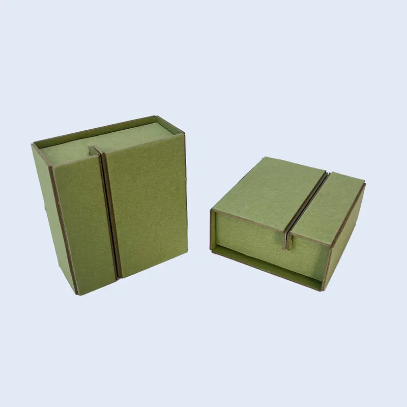 Zero-glue mono-material rigid paper packaging with innovative mechanical interlocking design, 100% plastic-free and biodegradable box by ZY Pack China.